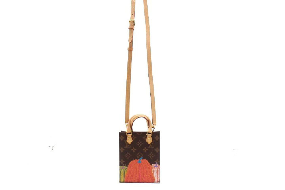 Louis Vuitton LV Monogram Shoulder Bag x Pumpkin Brown Plat YK Sac Canvas Brown